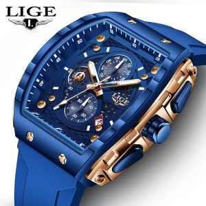 Men's Luxury Square Quartz Wristwatch Waterproof