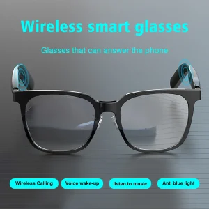Wireless smart glasses with music playback and wireless